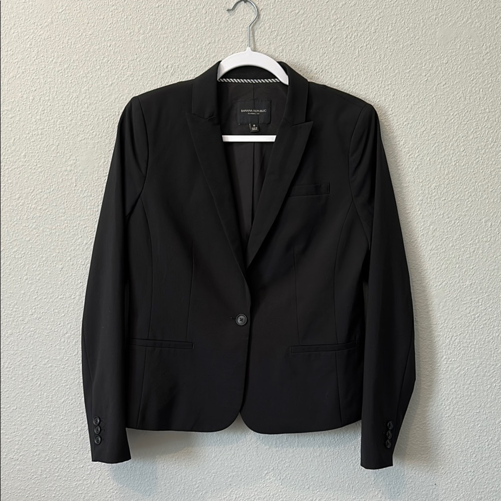 Banana Republic Marzotto Machine Washable Italian Wool Blazer